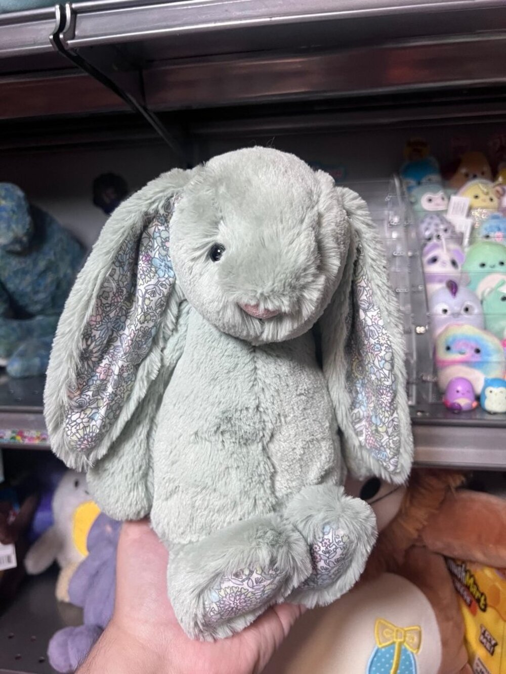 jellycat original sage blossom bunny medium NWT AUTHENTIC and pillow pet bundle